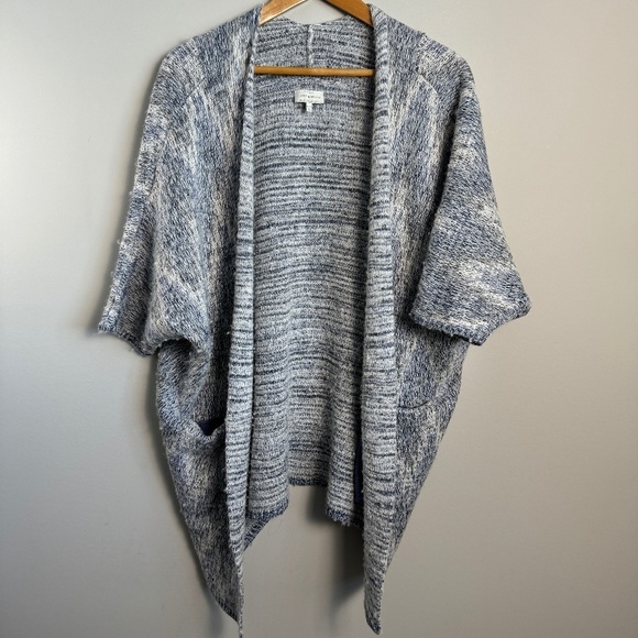 Lucky Brand Wool Blend Multicolor Metallic Short Sleeve Open Cardigan Size XS/S - Picture 1 of 14